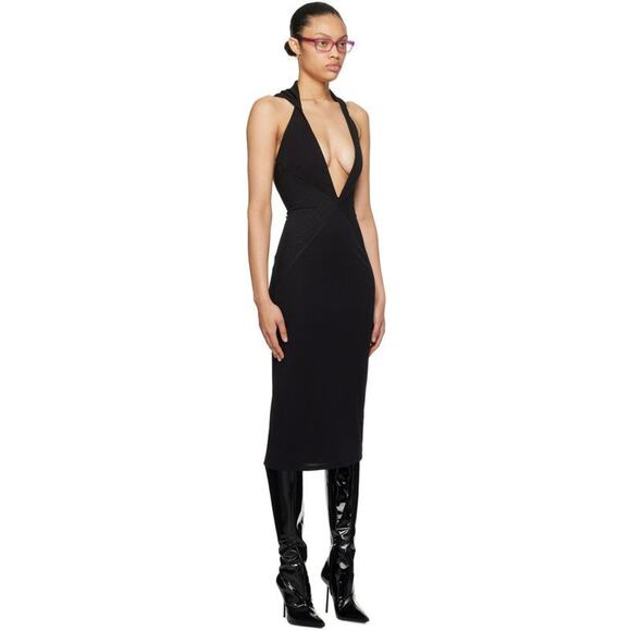 Miaou Joan Midi Dress Black - XS - Picture 2 of 4